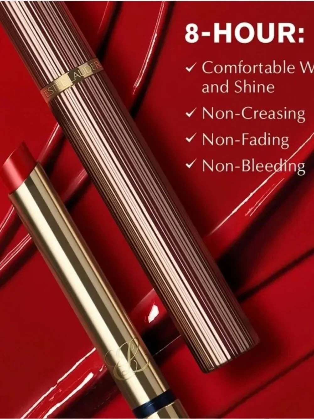 Estee Lauder* 404 NO TOMORROW Pure Color Explicit Slick Shine Lipstick NIB/Seal